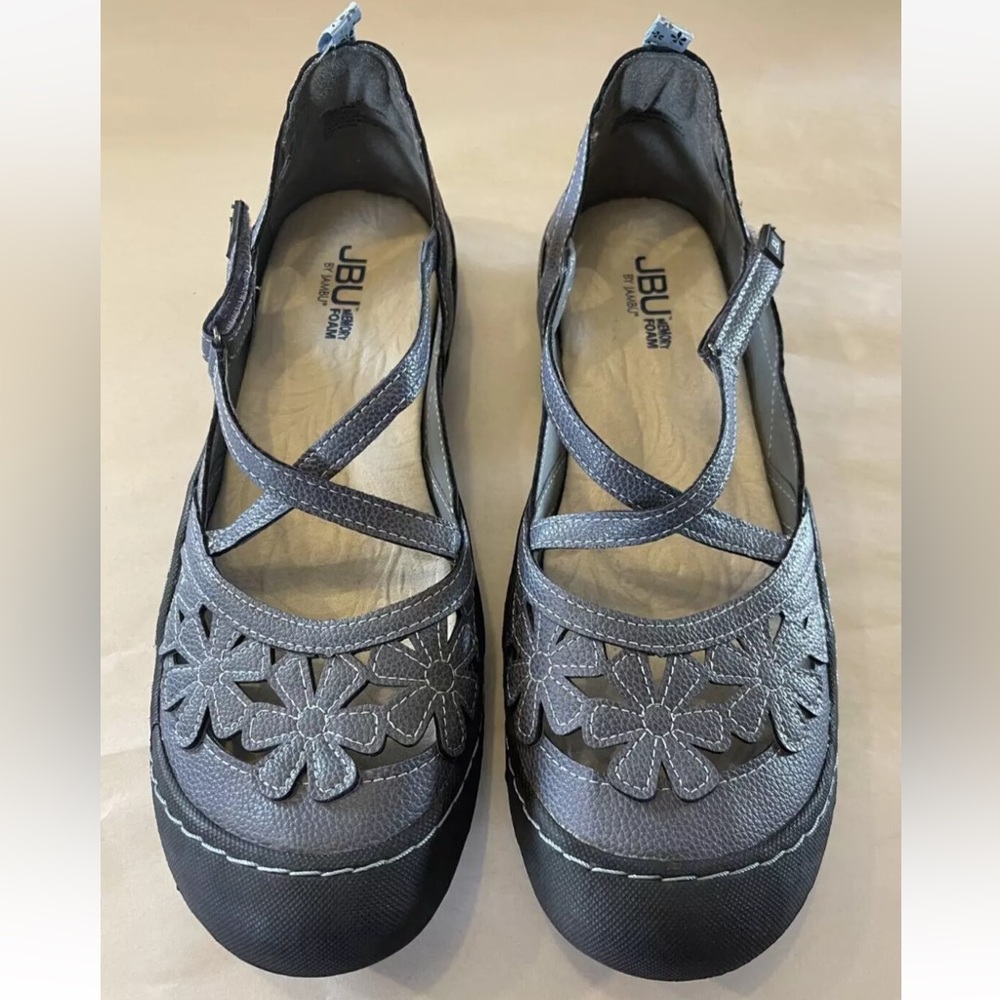 JBU by Jambu "Blossom" Purplish/Grey Mary Jane Shoes Women's Size 11